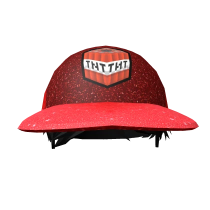 🧨TNT Red Sparkle Hat + hair