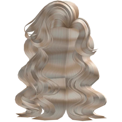 Big Long Voluminous Curly Drag Platinum Hair 