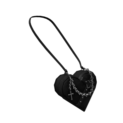 Black Gothic Heart Purse