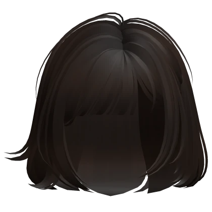 Short Messy Anime Bob w/ Bangs (Dark Brown)