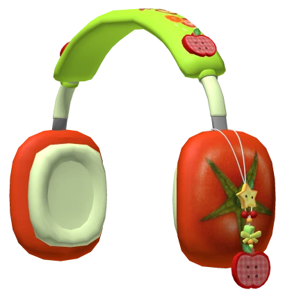 cute igari heisei tomato vegetable headphones