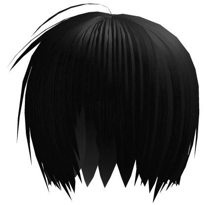 Choppy Short Anime Hair (Black)