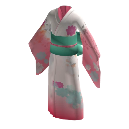 Miku kimono pink/light green