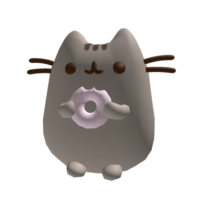 kawaii grey kitty pusheen cat hat