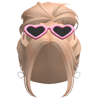 Preppy Bun w/ Sunglasses & Earrings