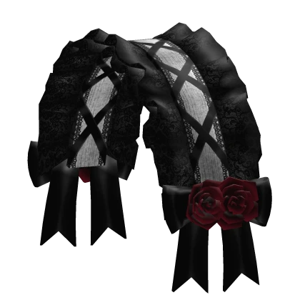 white gothic red rose lace victorian headdress