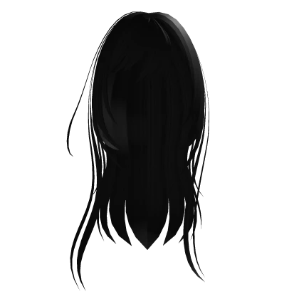 ♡꒰wispy messy vampire hair in black꒱