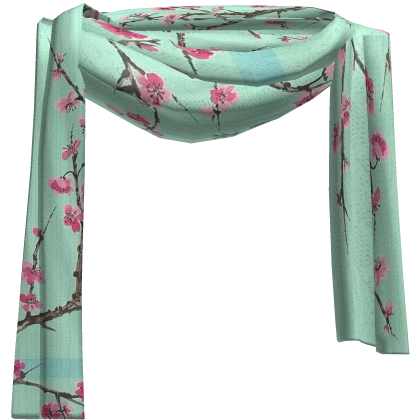 arizona sakura mint green scarf