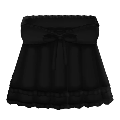 ♡ black layered ruffled princess dollita dress 3.0