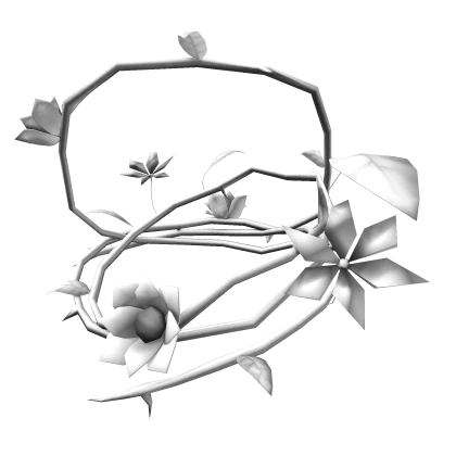 Entwined White Fantasy Flower Head