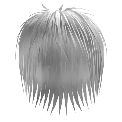 White Messy Vkei Emo Hair