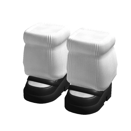 Y2K Doll Platform Shoes w/ Leg Warmers