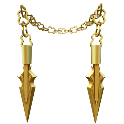 Chained Kunais (Gold)