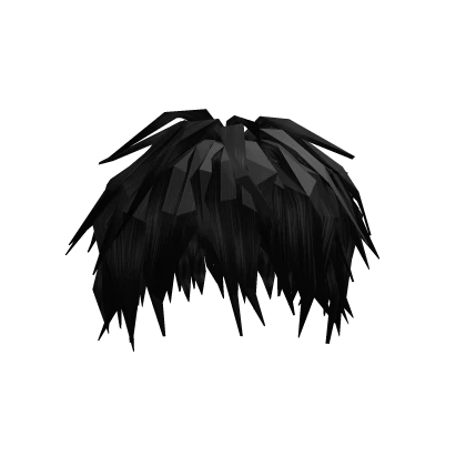 Black Messy Scene Long Emo Hair