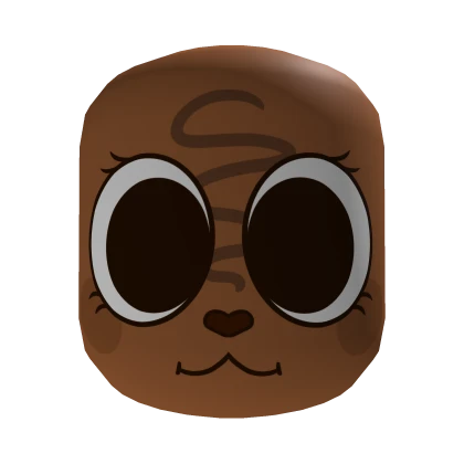 Chocolate Bunny Face Mask