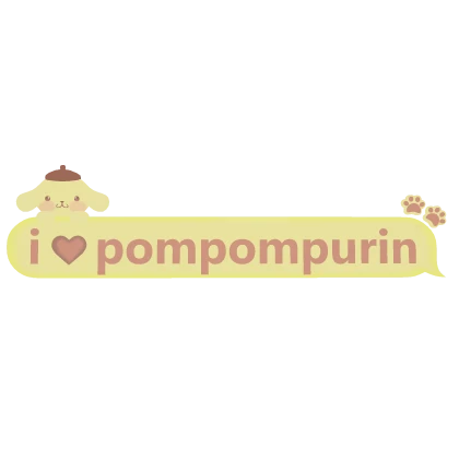  I <3 Pompompurin Text