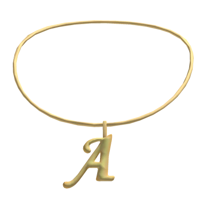 ꒰3.0꒱ MG initial necklace: A