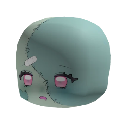 ♡ stitched zombie/monster chibi face