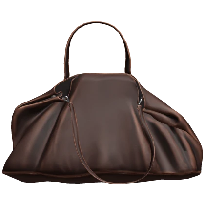Slouched Leather Bag (Brown)