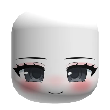 Ryoba cute smug serious anime face mask 