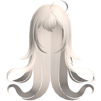 kawaii swirly ghost hair in platinum