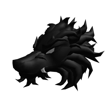 Black Whispy Dragon head 