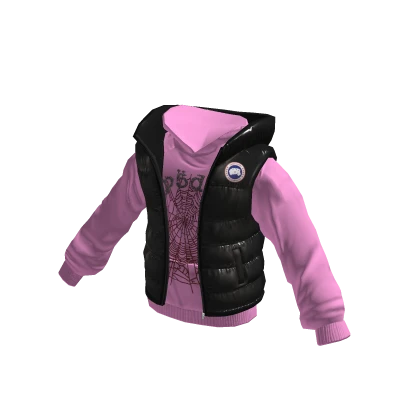 Spider Hoodie and Goose Gilet