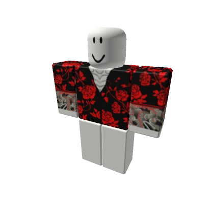 [🌹] Red Mafia Boss Shirt w/ Tattoos