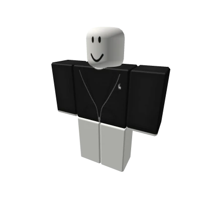 Black Polo Opened Up Sweater w Black Tee
