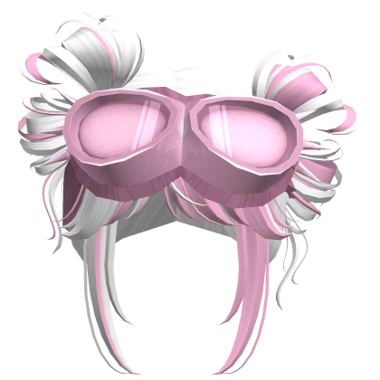Kawaii Pink Y2K Messy Buns
