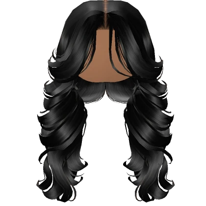 ☆ Voluminous Middle Part Blowout in Black