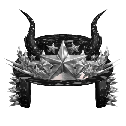 Black Sparkle Time Fedora Crown Horns Headphones