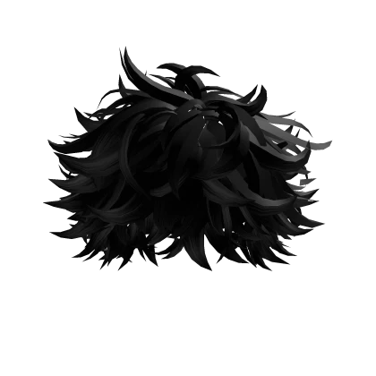 Black Messy Soft Hair