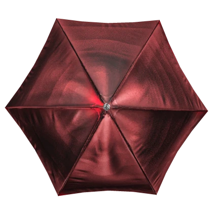 leather luxury umbrella - red