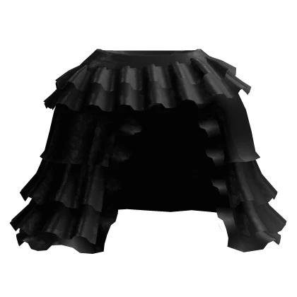 gothic victorian long ruffled skirt 3.0 black
