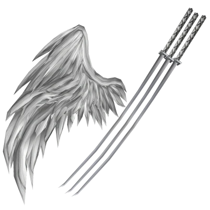 White Death Ghoul Wing & 3 Katanas