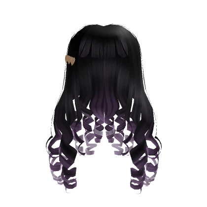 Blueberry Doll Hair - Black / Purple