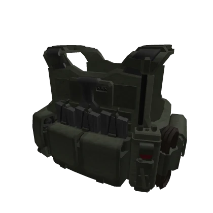 Olive Heavy Tactical Pouch Vest R6 Female