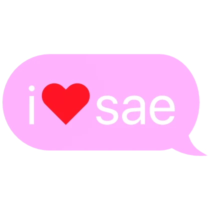 i heart sae blue lock text