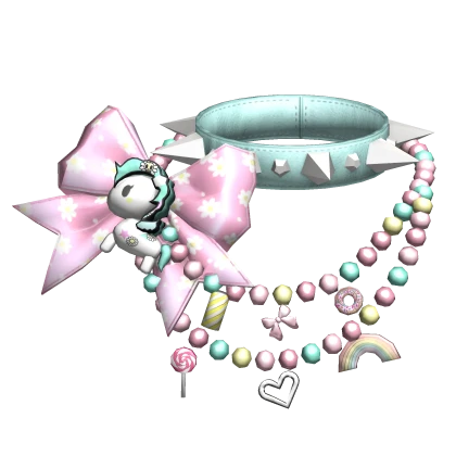 Pastel Tokidoki Unicorn Pearly Charm Necklace 