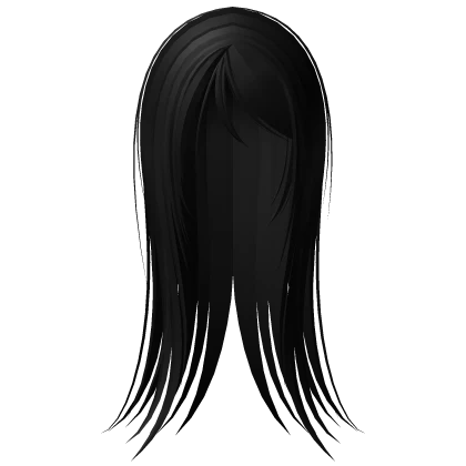 ♰ vampire goth emo wispy long straight hair