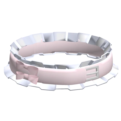 cutecore kawaii ruffled pastel pink kitty choker