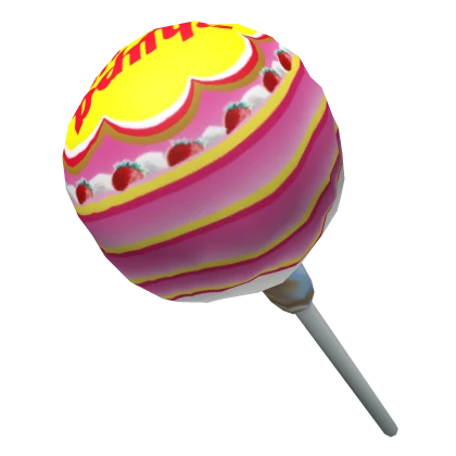 Chupa Chups Strawberry Lollipop Back Bling 