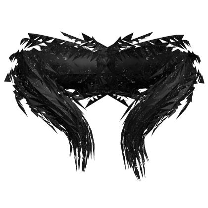 Feathered Neck Collar in Black Spots