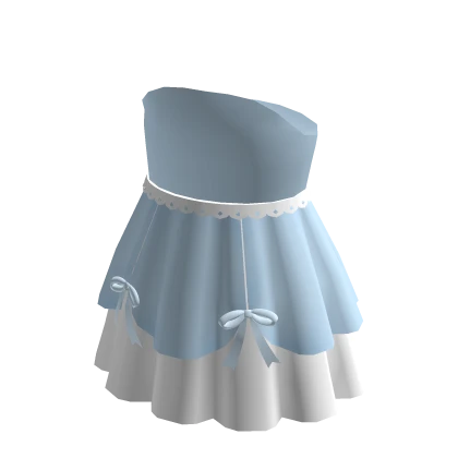 (blue) cute summer dress laced