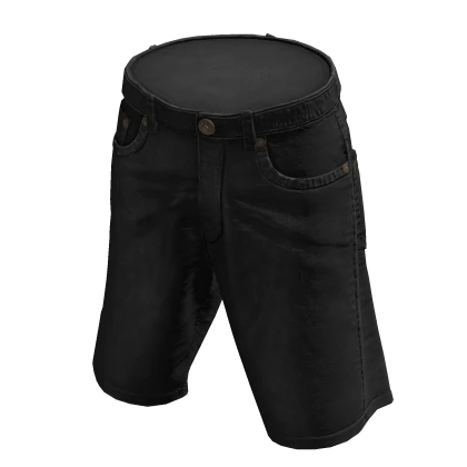 y2k Black Jean Shorts