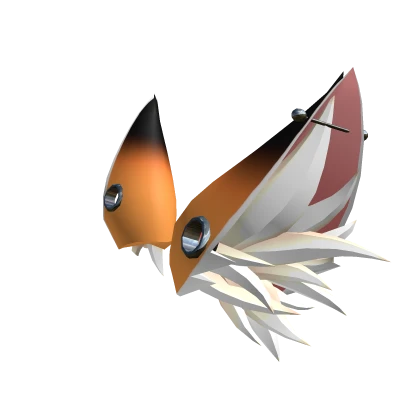 Orange Goth Fox Ears (Lowered)