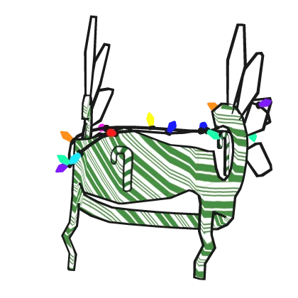 Christmas Winter Green Candy Cane Valkyrie