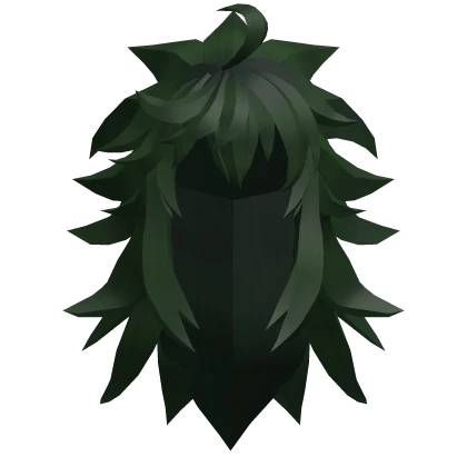 Dragon Messy Hair - Dark Green