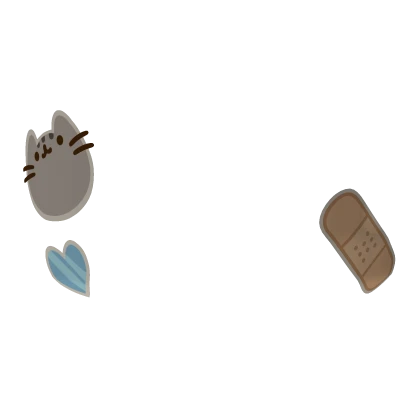 Pusheen Cat Face Stickers